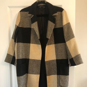Plaid Tweed Coat